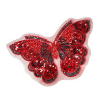 Eye Catching Beads Butterfly Design For DIY Crafts-Claret
