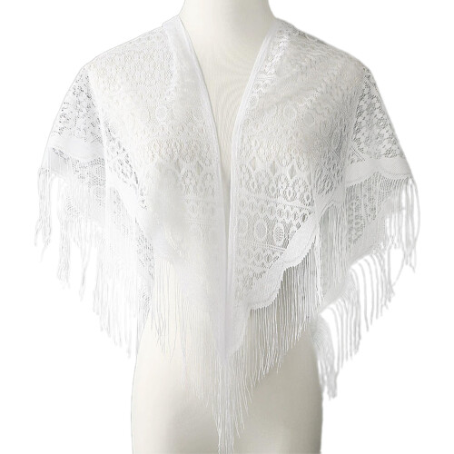 Delicate Mantilla Lace Scarf Stylish Design For Sensitive-B2