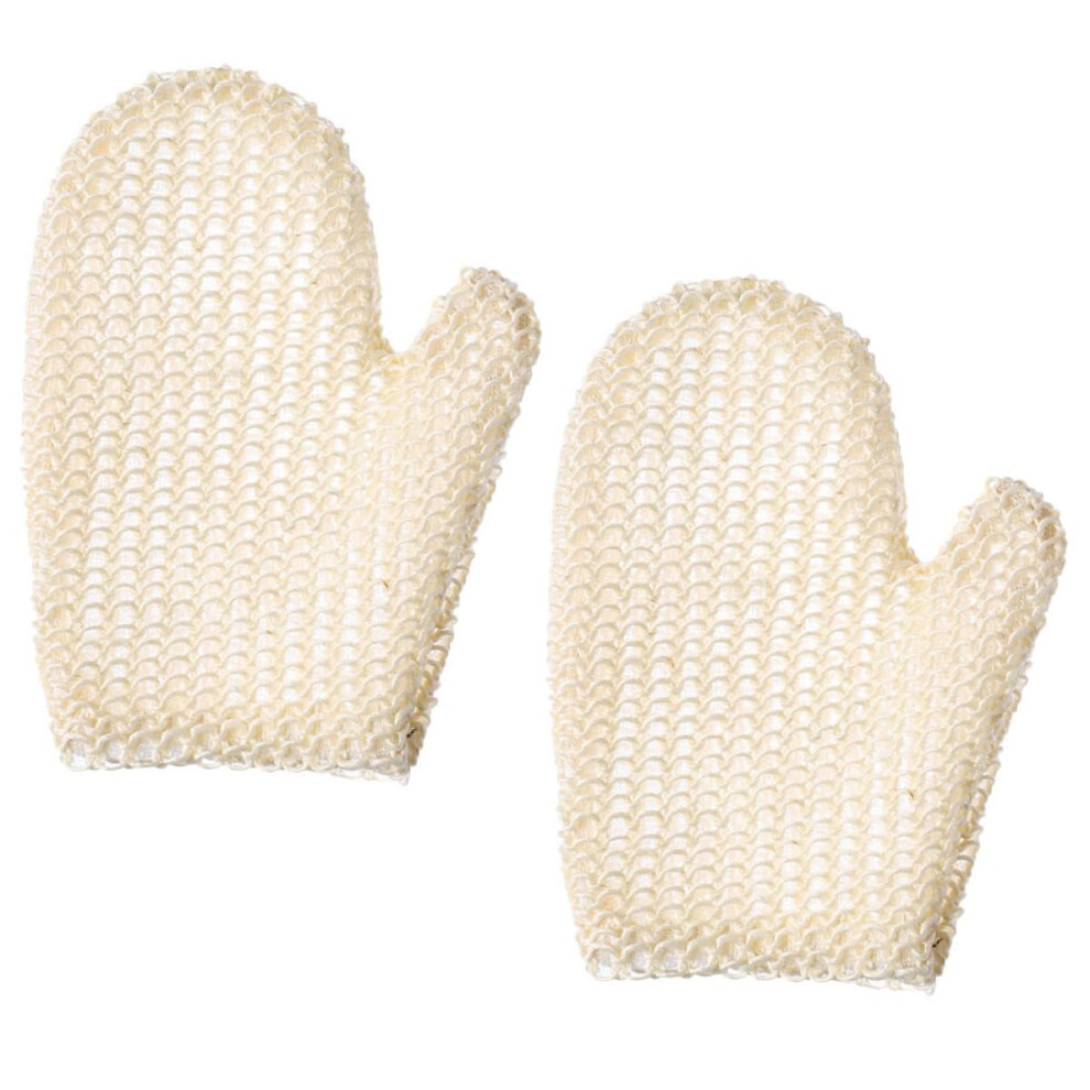 Exfoliating Bath Gloves with Natural Sisal for Deep Cleansing and Gentle Body and Back Scrub