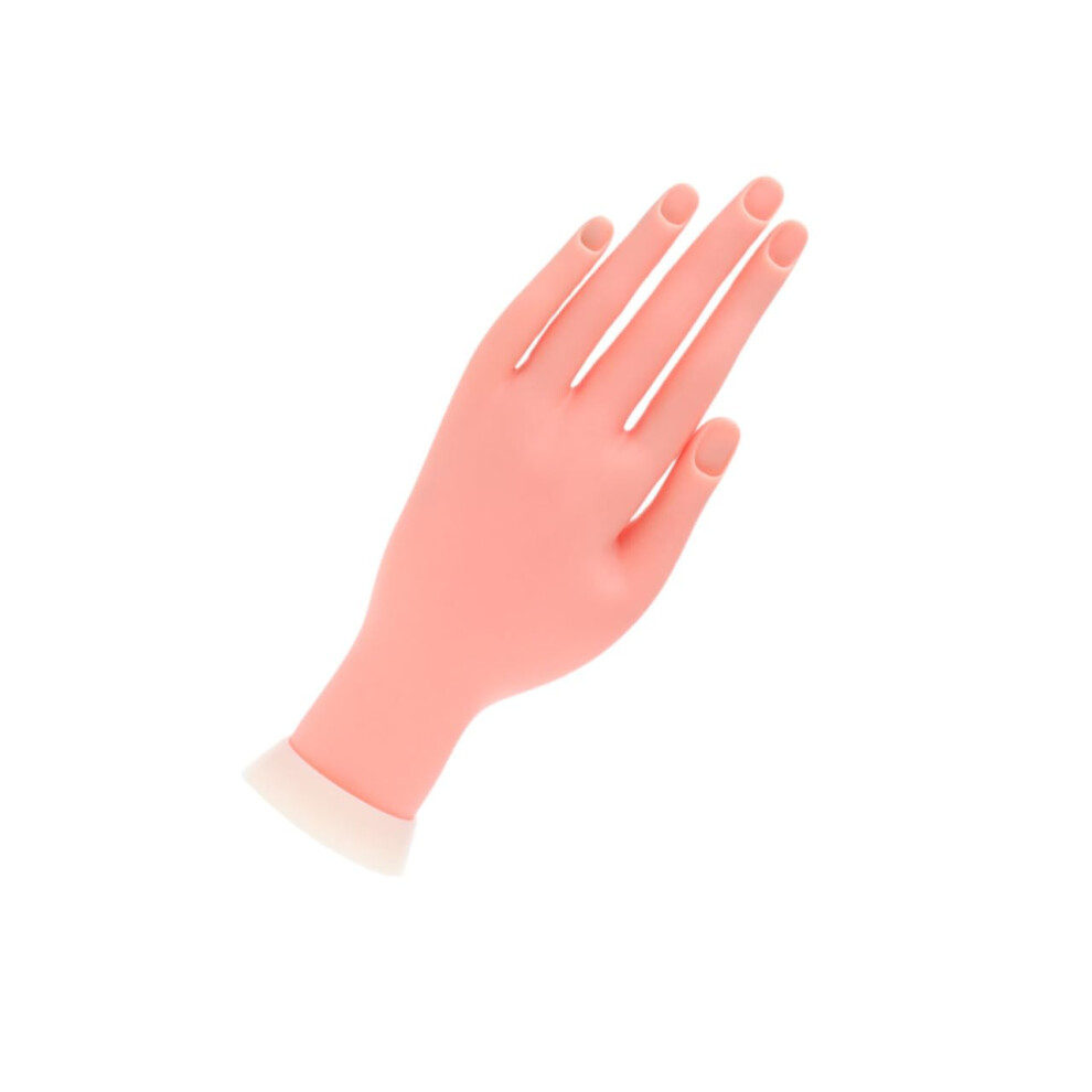 Nail Practice Hand with Bendable Flexible Fingers for Acrylic and Gel Nails Training Model