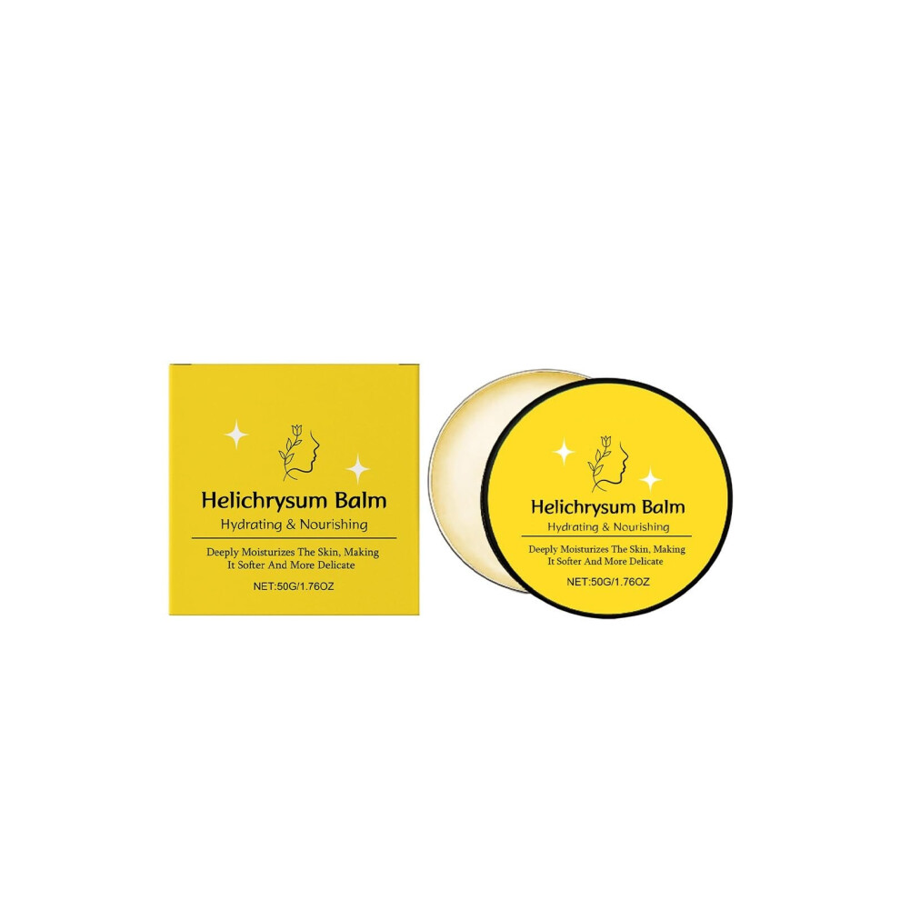 Helichrysum Deep Hydration Body Balm  NonGreasy Moisturizing Butter for Dry Elbows and Knees, 1.76oz