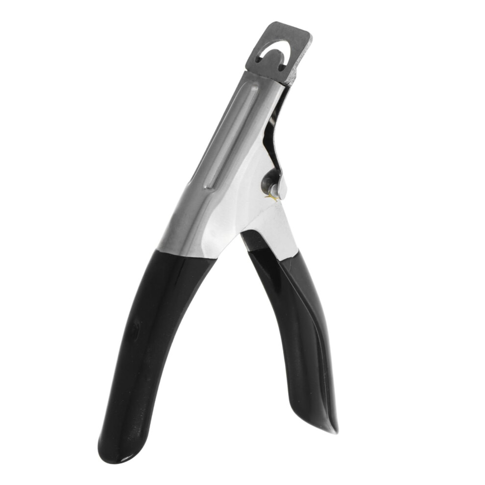 Stainless Steel UShaped Nail Clippers for French Manicure, Heavy Duty Tip Cutter for Salon and Home