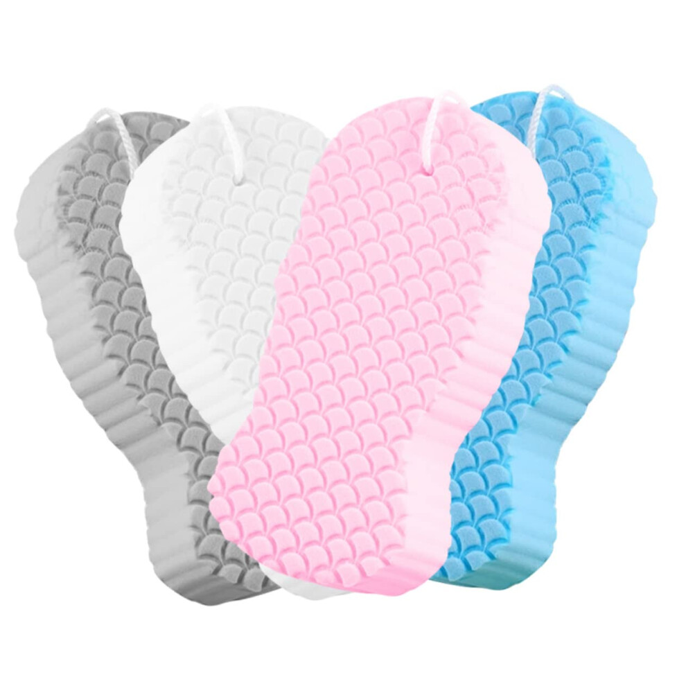 Bath Sponge Set with Soft Body Scrubber for Gentle Skin Exfoliation and Rich Foam Creation