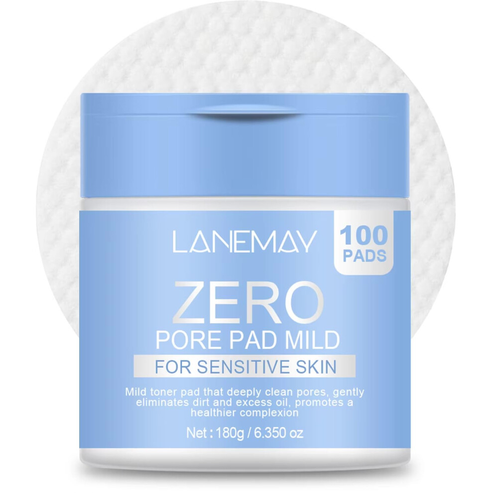 Facial Cleansing Pads 100pcs Hydrating and Soothing with Collagen Peptide for Pore Tightening