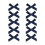 10pcs Kids Small Bowknot Hair Clip Solid Color-Navy Blue 1
