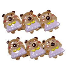 1pair Cartoon Resins Hair Clip Lovely-Small skirt Kapibala