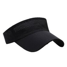 Quick Drying Mesh Sun Hat Open Top Hat with Adjustable-Black