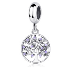 Pingentes em Prata de Lei 925, Árvore da Vida, para Pulseiras e Colares, Presente Ideal para Mulheres, Familiares e Amigas