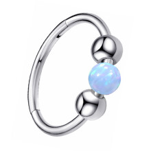 1 Pcs Nose Ring 316L Steel, 8mm Inner Diameter, Multi-Use Lightweight Nose Stud for Lobe Septum Helix Cartilage, Hypoallergenic & Fade-Resistant Jewel