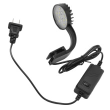 Lampada LED per acquario con clip, spettro completo, simulazione di luce diurna naturale, illuminazione brillante, alimentazione USB, facile