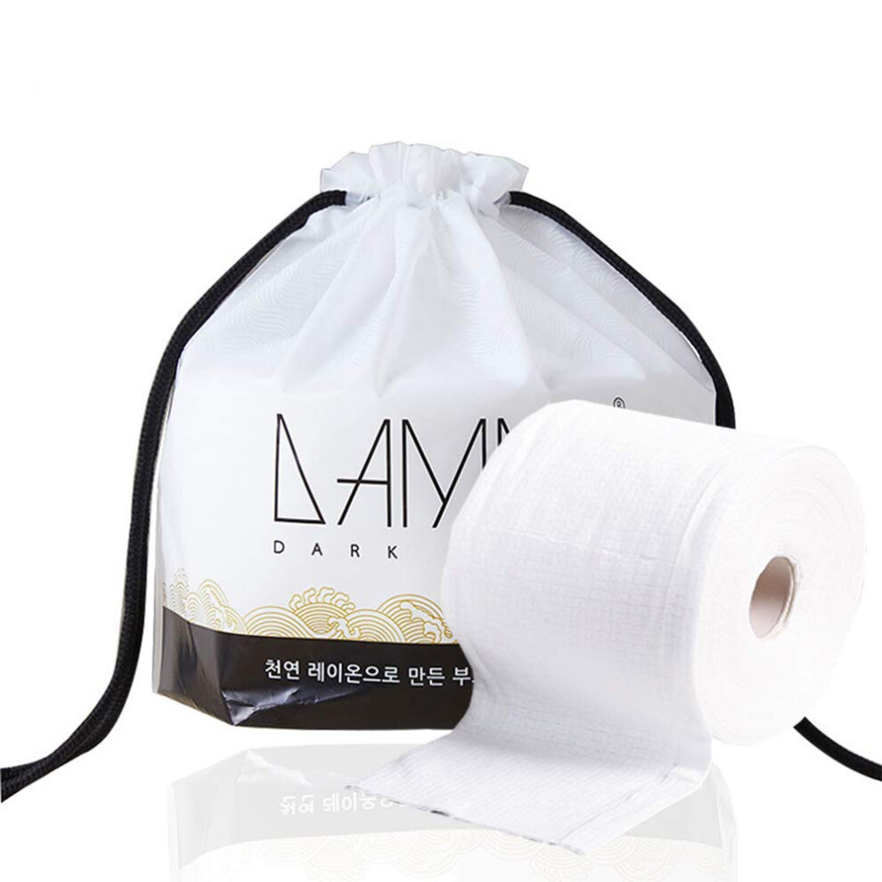 Disposable Cotton Face Towels 80 Pack for Gentle Facial Cleansing and Makeup Removal