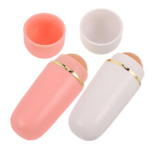 Veemoon 2pcs Volcanic Stone Face Roller Oil Absorbing Tool for Oily Skin with Matte Finish