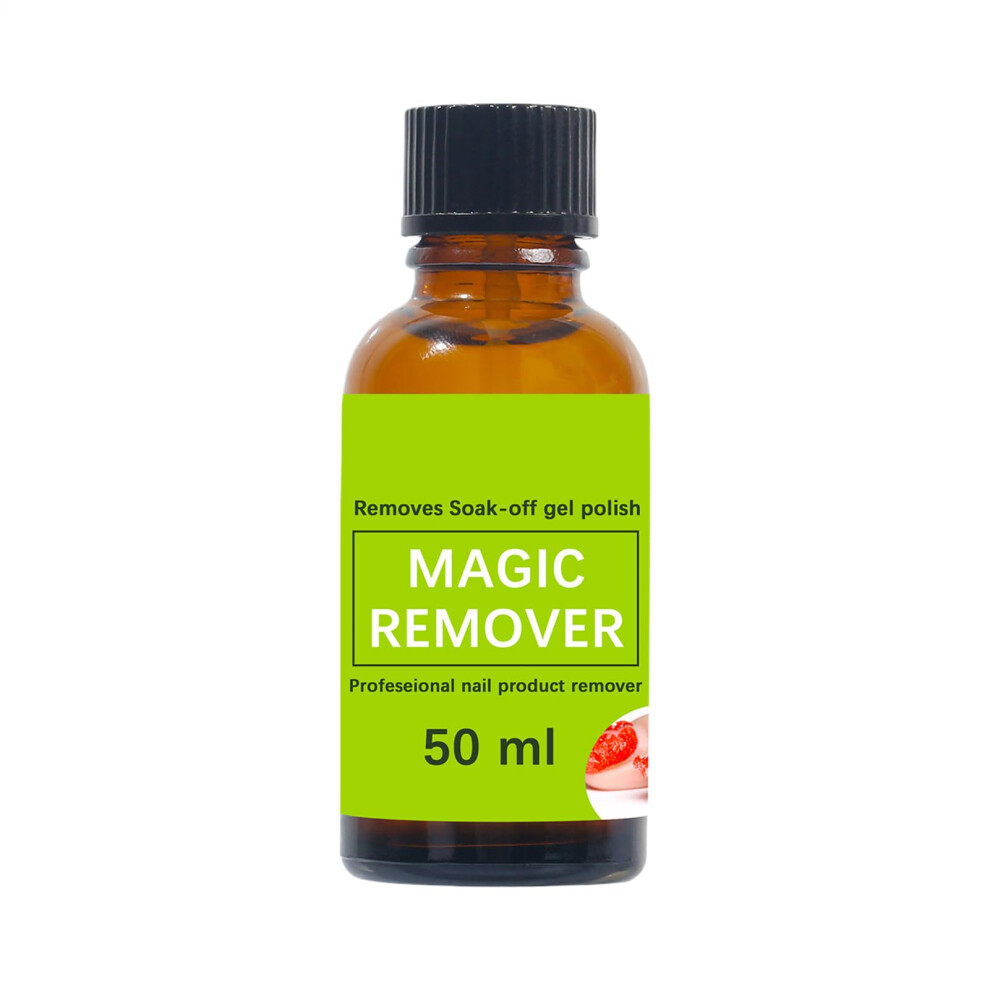 Nail Glue Remover for Thick Gel and Acrylic Nails, Skin Friendly NoâDrip Formula, 50ml