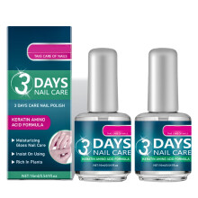 Keratin Nail Strengthener for Weak Nails, 3 Day Treatment Pack, 16ml Dual Bottle Set