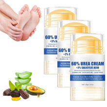 60% Urea Foot Cream for Dry Cracked Heels, Deep Hydration and Gentle Exfoliation