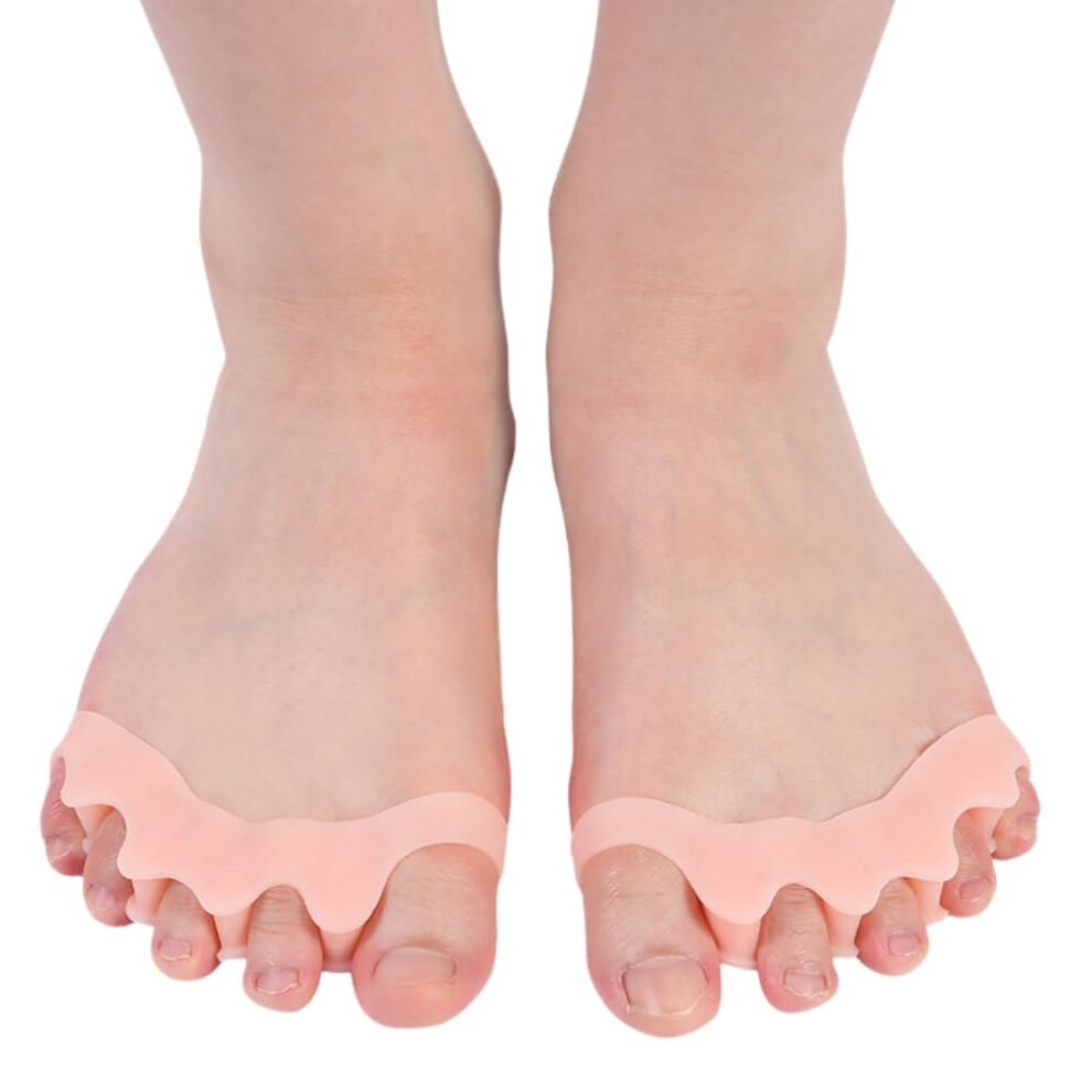 2 Pcs Silicone Toe Separators for Kids 511, Toe Spacers for Bunions and Overlapping Toes