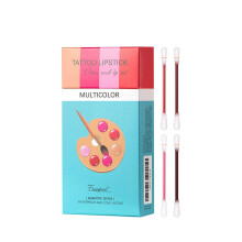 Disposable Lipstick Applicators with LongLasting Matte Waterproof Liquid Lipstick Set, 4 Mixed Colors
