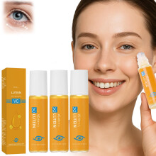 Eye Serum with Vitamin C and Lutein, AntiWrinkle Eye Cream Set, Roller Ball, Reduce Dark Circles