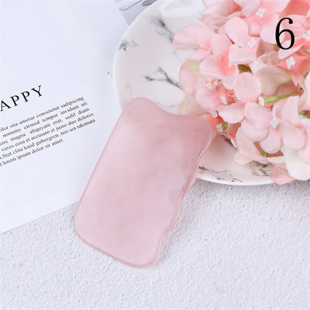 Unisex Jade Comb Gua Sha Tool With Seamless Rounded Teeth For Antistatic Hair Care And Scalp Massage