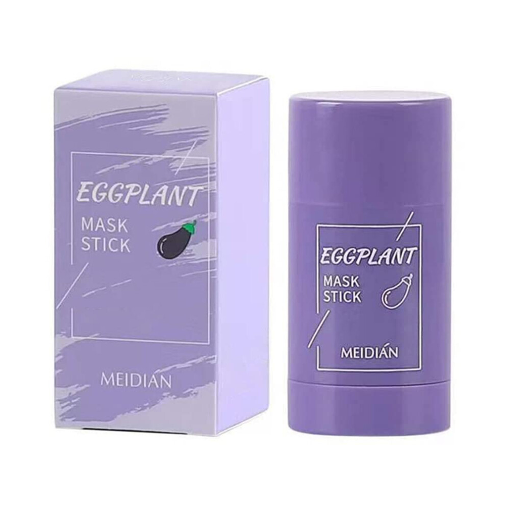 Eggplant Clay Mask Stick Face Mask For Blackheads Deep Pore Cleansing Oil Control Moisturizing 1Pc