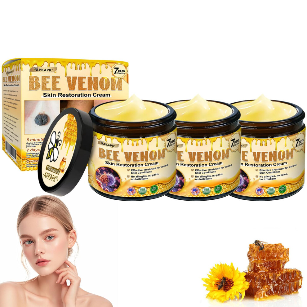 Bee Venom Anti Aging Face and Body Cream Set with Deep Hydration and AntiWrinkle Care