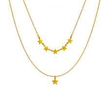 Colier delicat pentru femei, colier personalizat pentru femei, colier placat cu aur de 18K, colier choker reglabil din aur sau argint, colier