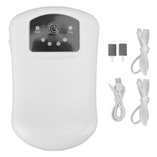 Batteridrevet akvarieluftpumpe USB genopladelig stille dobbeltudløbsbelufter med 6-niveau luftstrømskontrol stille iltpumpe til akvarieiltning