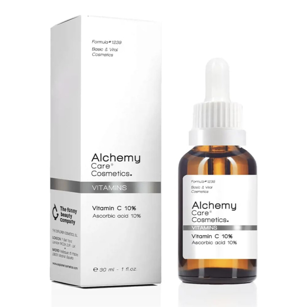 Dark Vitamin C Face Serum With 10% Lascorbic Acid And Alpha Arbutin For Brightening And Spot