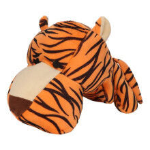 Bracelet à claquer polyvalent en forme de tigre en peluche aux traits réalistes, peluche ultra douce et câline pour enfants, cadeau idéal pour