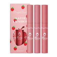 Matte Liquid Lipstick Set for Women 3 Pcs Waterproof Long Lasting Color Payoff Valentine's Gift