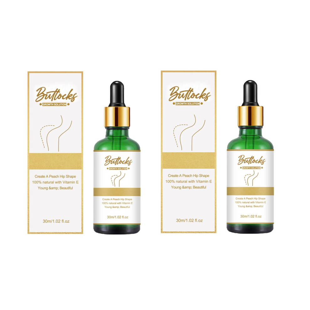 Cream Hip Lift And Buttock Enlargement Oil Set, Firming Lift Effect, Stretch Mark Removal, 2Pcs