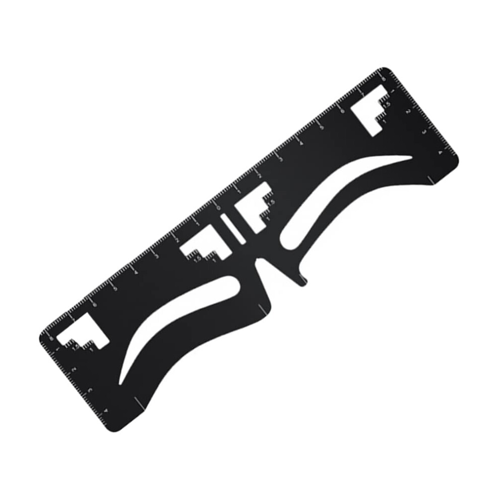 Eyebrow Shaping Tool with Stainless Steel Ruler for Fast Brow Alignment and Precision Symmetry Guide