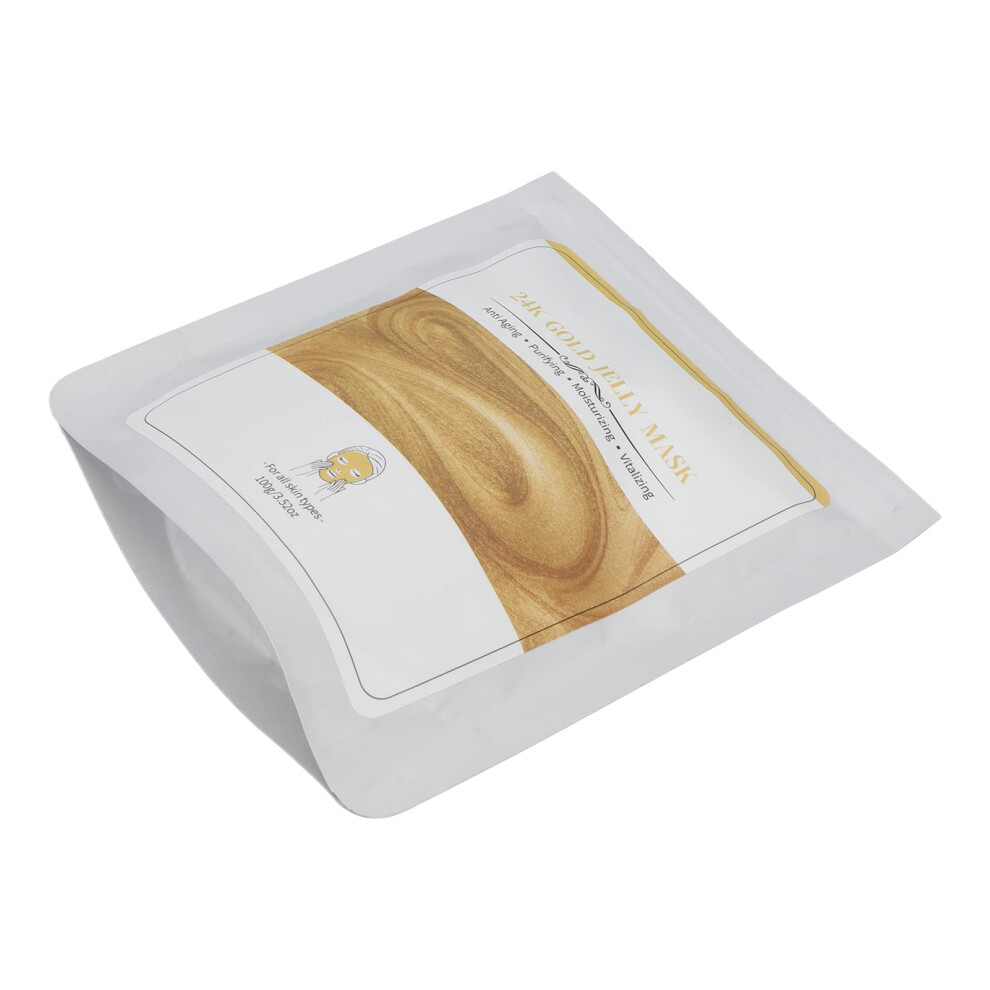 Gold 24K Face Mask Powder With Deep Hydration And Pore Tightening For Home Spa Facial