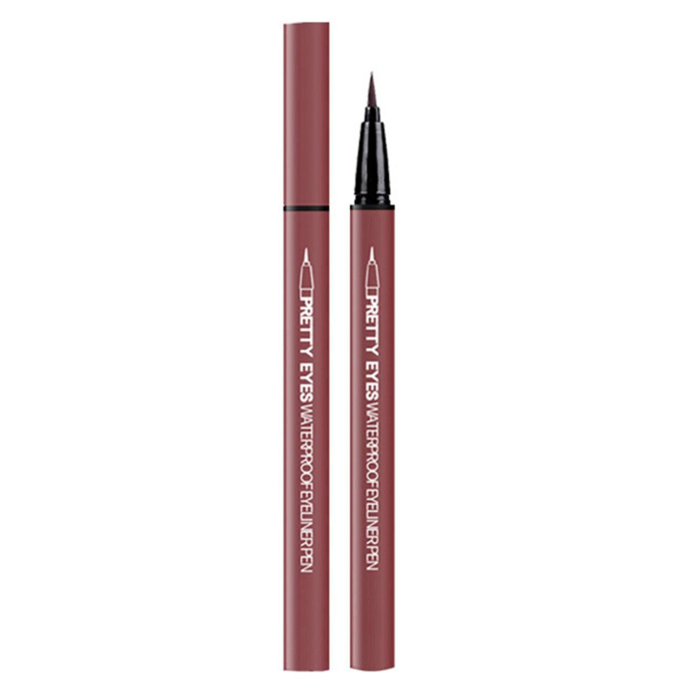 Red Waterproof Liquid Eyeliner Maple Matte Finish Smudge Proof Long Lasting Precise Application