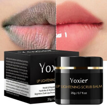 Lip Scrub and Balm Duo for Gentle Exfoliation and Deep Hydration, Lightening Care for Dry Lips