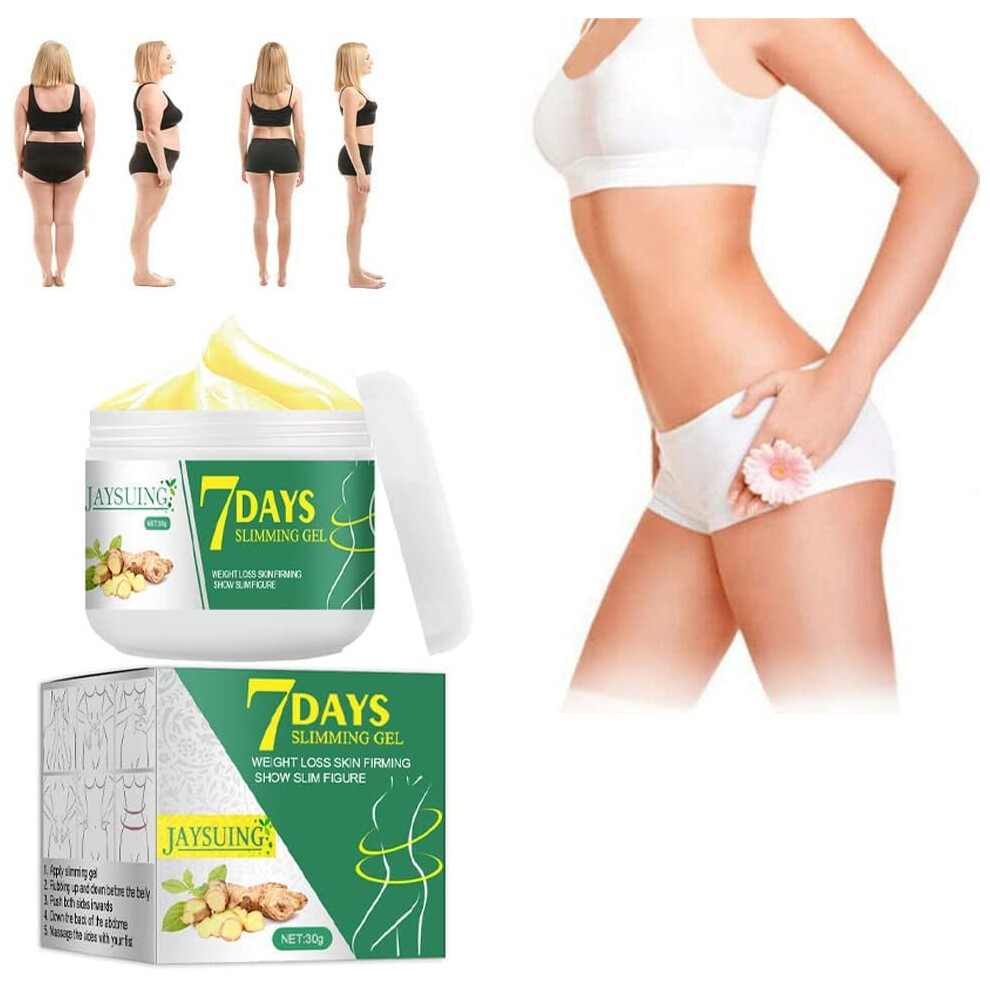 Cream Ginger Slimming For Belly And Thighs With Heat Therapy And Cellulite Smoothing, 30Ml