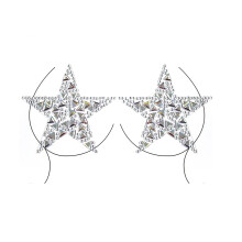 Crystal Face and Chest Jewels, Reusable Rhinestone Stickers for Festival Party