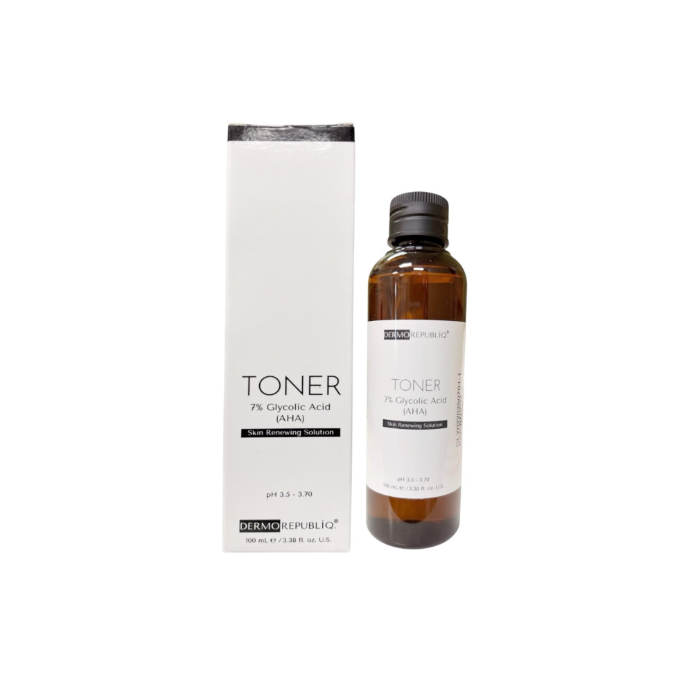 7% Glycolic Acid Toner AHA Exfoliating for Smooth Skin Gentle Pore Unclogging 100mL