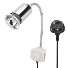 Abrazadera giratoria de 360 Manguera flexible Enchufe cerámico Simula la absorción de calor de la luz solar Lámparas de calor para reptiles UVA