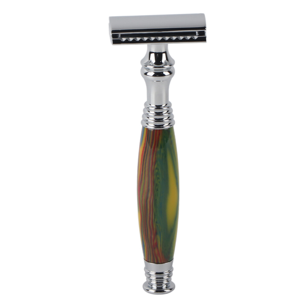 Durable Safety Razor with Eco Friendly Bamboo Handle, Reusable High-Quality Shaver for Smooth Shave