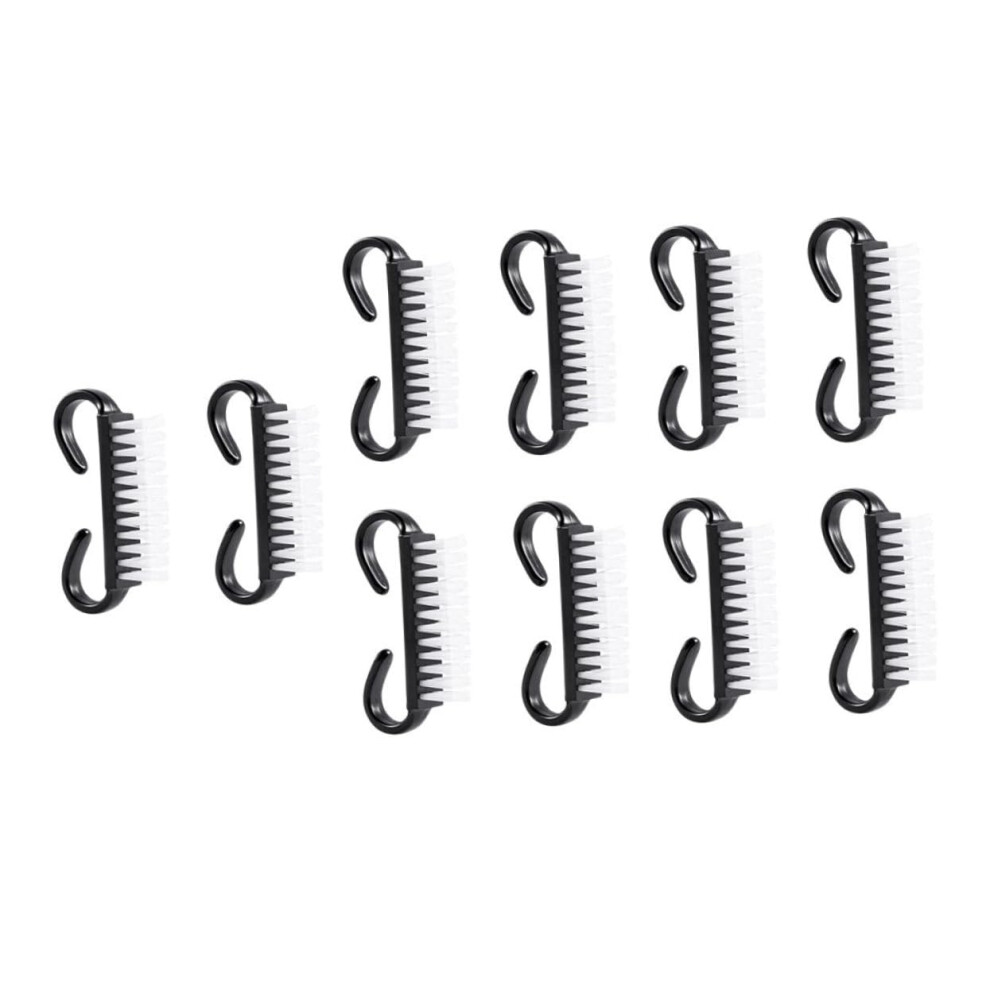 Nail Cleaning Brush Set with Soft Bristles for Quick Dust Removal and Enhanced Nail Hygiene, 10pcs