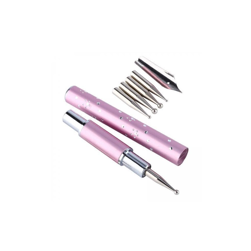 5in1 Professional Nail Art Pen with Interchangeable Tips for Precise Detailing and Patterns