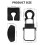 Massage Table Face Cradle with Adjustable Pillow Set, PU Leather Headrest and Arm Support Black 3