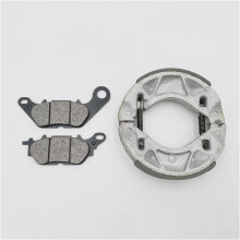 Brake Pads Front And Rear Shoe Set Grey