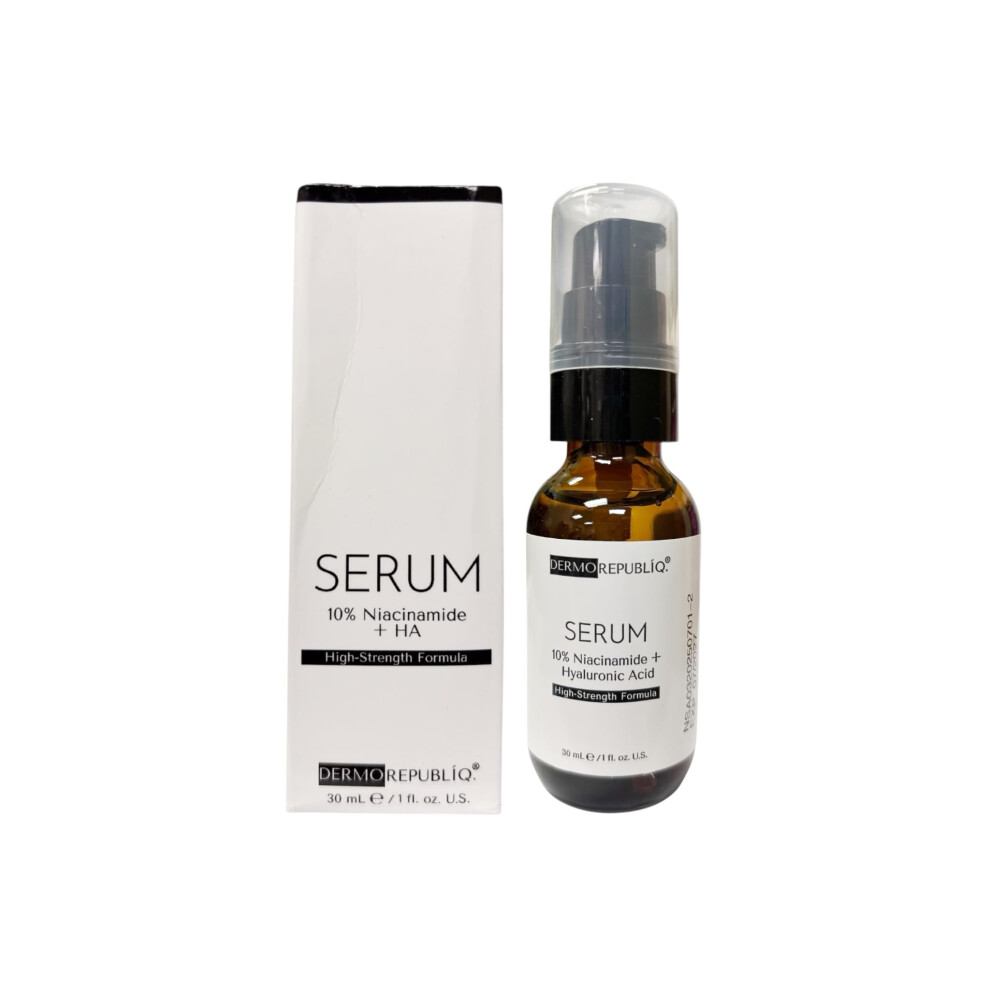 10% Niacinamide Hyaluronic Acid Serum Pore Minimizing Hydrating for Sensitive Skin