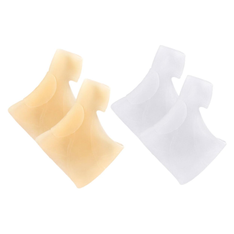 Bunion Corrector and Toe Separator Silicone Sleeves for Big Toe Straightener Spacers, Reusable Gel