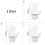 Antislip gestippelde handschoenen Formele smoking Honors-Witte L 6