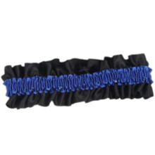 Shirt Ruffle Sleeve Holder for Women Men-Sapphire blue on bla
