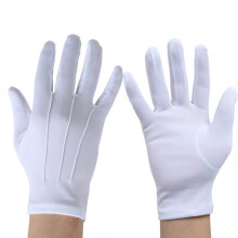 2 stuks verfijnde accessoirehandschoenen-Conciërge witte glov L