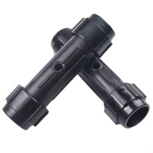 2Piece Paddle Connectors 28mm Diameter ABS Plastic Black Threaded For Canoe Boat Oars Accessories
